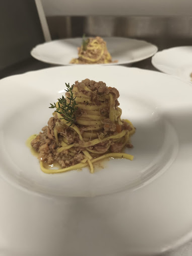Tajarin al ragù di salsiccia